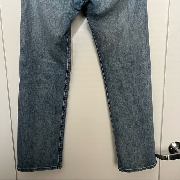 Levi's 501 Jeans Mens Size 32x30 Blue Straight Leg Button Fly Denim Stretch - Picture 8 of 15